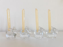 Load image into Gallery viewer, Crystal Bunny Candle Holders