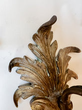 Load image into Gallery viewer, Pair of Gold Wall Sconce Candle Holders