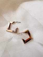 Load image into Gallery viewer, Gold Geometric Hoops