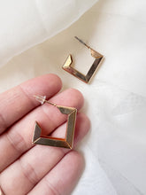 Load image into Gallery viewer, Gold Geometric Hoops