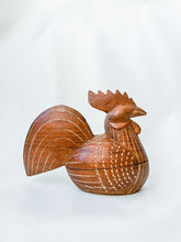 Load image into Gallery viewer, Carved Wooden Rooster Box