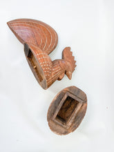 Load image into Gallery viewer, Carved Wooden Rooster Box
