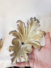 Load image into Gallery viewer, Pair of Gold Wall Sconce Candle Holders