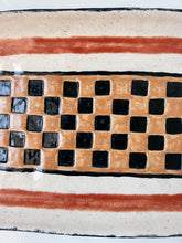 Load image into Gallery viewer, Checkered Ceramic Platter