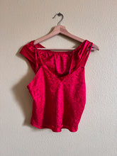 Load image into Gallery viewer, Red Floral Lingerie Set - Size Small