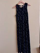 Load image into Gallery viewer, Black and Silver Maxi Dress - Size M