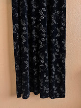 Load image into Gallery viewer, Black and Silver Maxi Dress - Size M