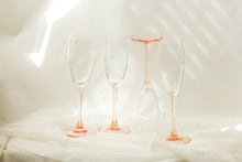 Load image into Gallery viewer, Pink Stem Champagne Glasses