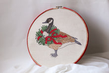 Load image into Gallery viewer, Christmas Goose Crosstitch