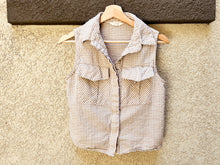 Load image into Gallery viewer, Neutral Plaid Button Up - Size M