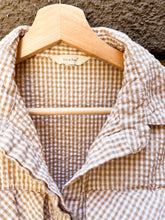 Load image into Gallery viewer, Neutral Plaid Button Up - Size M