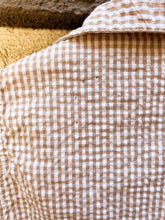 Load image into Gallery viewer, Neutral Plaid Button Up - Size M