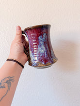 Load image into Gallery viewer, Red and Blue Stoneware Mug