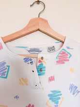 Load image into Gallery viewer, 90s Crewneck Button Up - Size M
