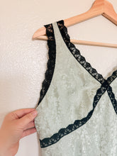 Load image into Gallery viewer, Silky Sage and Black Tank - Size M