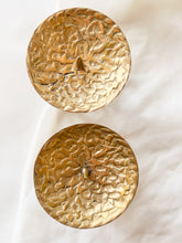 Load image into Gallery viewer, Little Brass Pillar Candle Holders