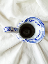 Load image into Gallery viewer, Little Blue and White Floral Pitcher
