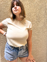 Load image into Gallery viewer, Oatmeal Silk Blouse - Size 10