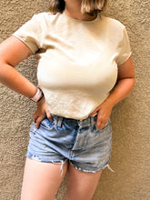 Load image into Gallery viewer, Oatmeal Silk Blouse - Size 10