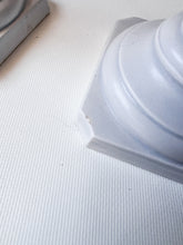 Load image into Gallery viewer, Grey Greek Pillar Candle Holders