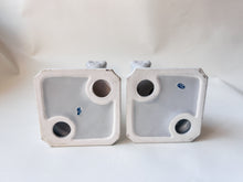 Load image into Gallery viewer, Grey Greek Pillar Candle Holders