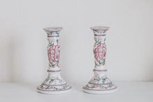 Load image into Gallery viewer, Painted Floral Candle Holders