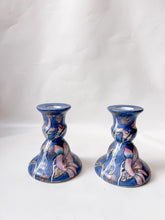 Load image into Gallery viewer, Painted Floral Candle Holders