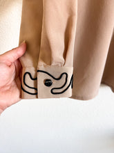Load image into Gallery viewer, Light Brown Embellished Button Up - Size 8P