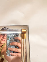 Load image into Gallery viewer, Brass and Lucite Mirror Tray
