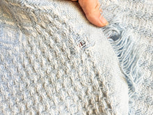 Load image into Gallery viewer, Little Blue and White Afghan