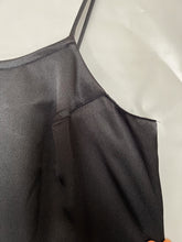 Load image into Gallery viewer, Black Satin Midi Dress - M