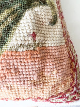 Load image into Gallery viewer, Floral Cross Stitch Throw Pillow