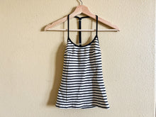 Load image into Gallery viewer, Black and White Ribbed Tank - Size XS