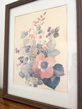 Load image into Gallery viewer, Framed Floral Lithograph Print