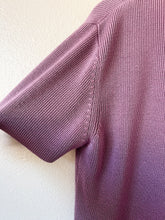 Load image into Gallery viewer, Purple Short Sleeved Sweater - Size XL
