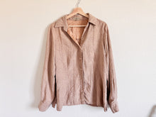 Load image into Gallery viewer, Floral Suede Button Up - Size 1X