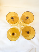 Load image into Gallery viewer, Mid Century Pitcher with Matching Amber Glasses