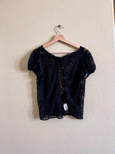 Load image into Gallery viewer, 1950s Black Lace Coverup - S/M