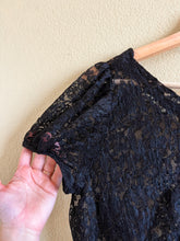 Load image into Gallery viewer, 1950s Black Lace Coverup - S/M
