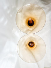 Load image into Gallery viewer, Pair of Amber Martini Glasses