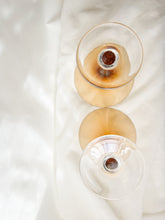 Load image into Gallery viewer, Pair of Amber Martini Glasses