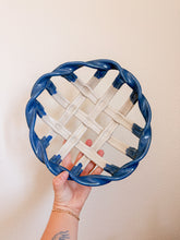 Load image into Gallery viewer, Blue and White Lattice Bowl