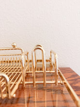 Load image into Gallery viewer, Gold and Lucite Organizer
