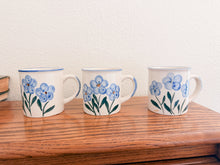 Load image into Gallery viewer, Trio of Blue Flower Mugs