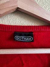 Load image into Gallery viewer, Cropped Red V-Neck Sweater - Size M