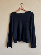 Load image into Gallery viewer, Black Textured Sweater - Size M