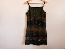 Load image into Gallery viewer, 90s Green Crinkle Dress - Size S/M
