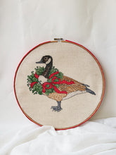 Load image into Gallery viewer, Christmas Goose Crosstitch