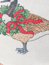 Load image into Gallery viewer, Christmas Goose Crosstitch