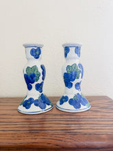 Load image into Gallery viewer, Painted Floral Candle Holders